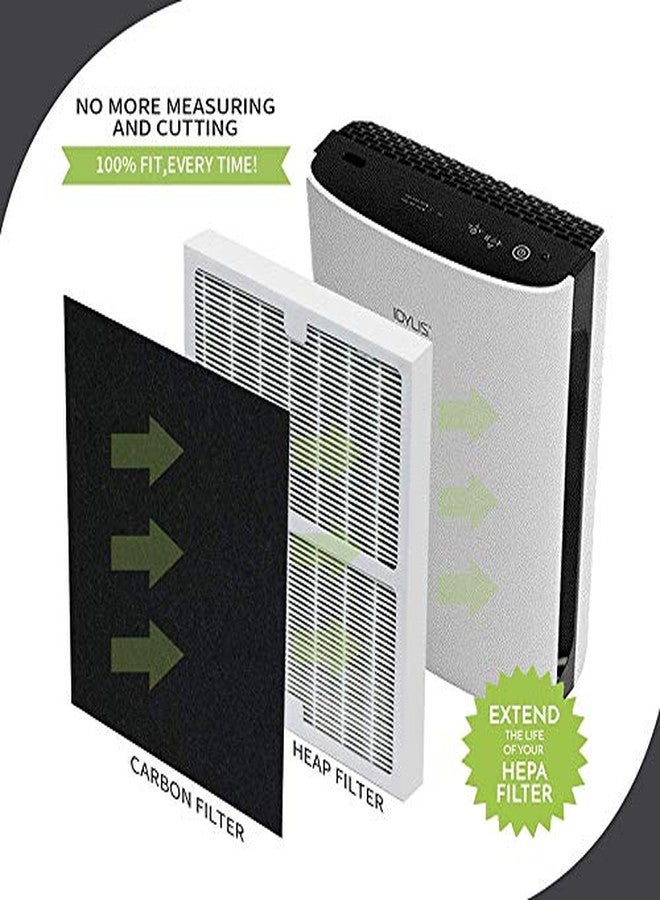 FilledwithLove Replacement Idylis AC-2125 /AC-2126 Filters Compatible With Idylis Air Purifier AC-2125, AC-2126, iap-10-125, iapc-40-140, iap-10-150,Replacement idylis H13 IAF-H-100B Hepa Filter 2 Pack - Image 2